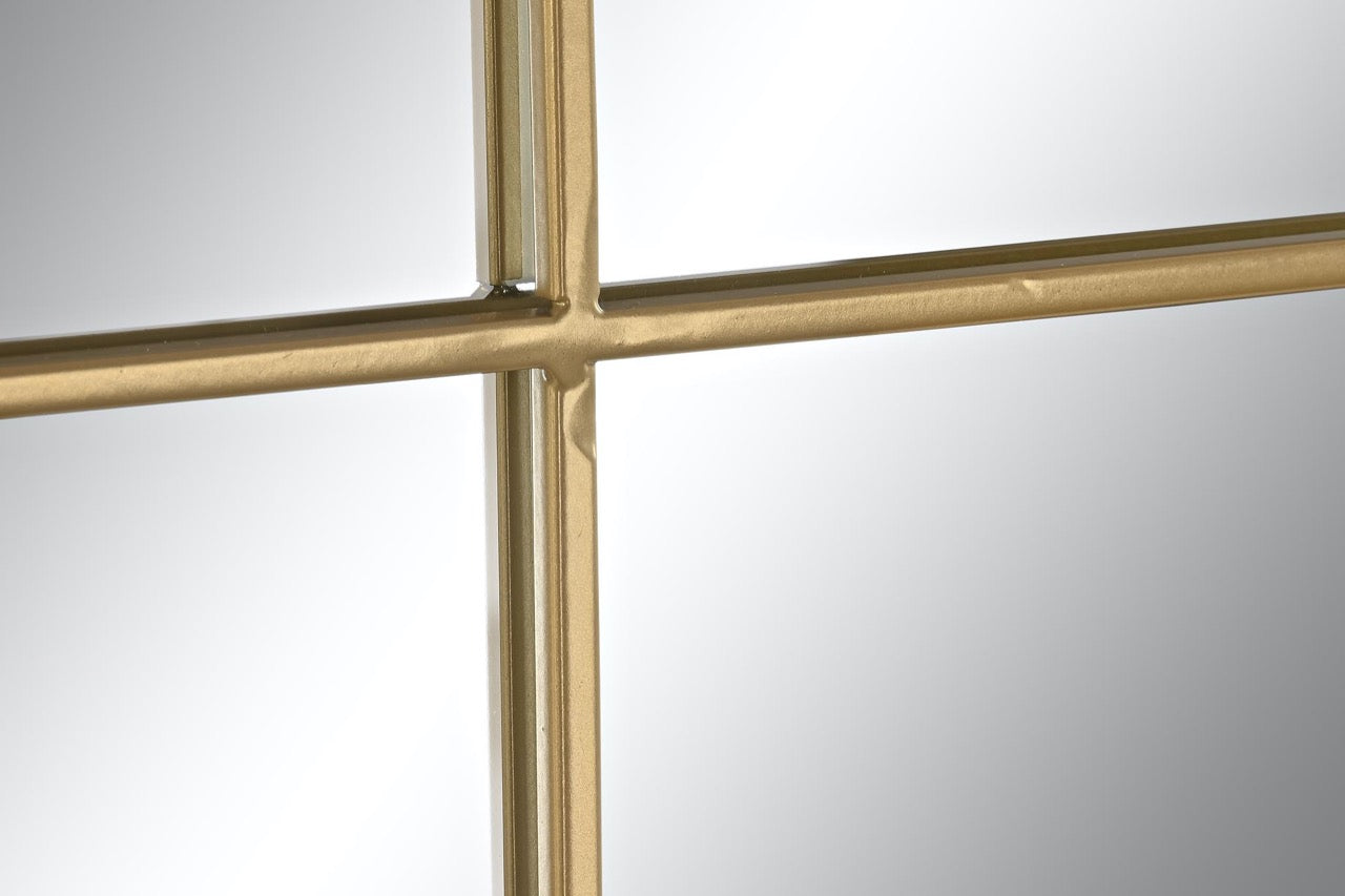Espejo Ventana de Metal Dorado "NOE" - 180x90cm
