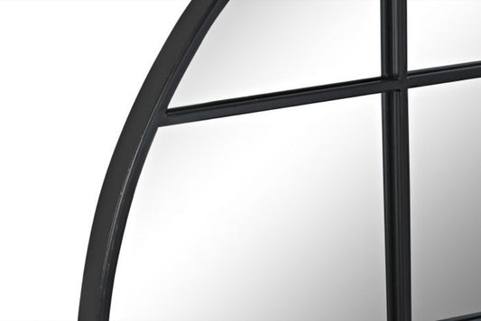 Espejo Ventana Redondo Negro - "LOFT" - Ø60CM