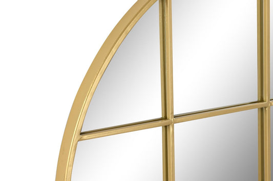 Espejo Ventana Redondo Dorado - "LOFT" - Ø80CM