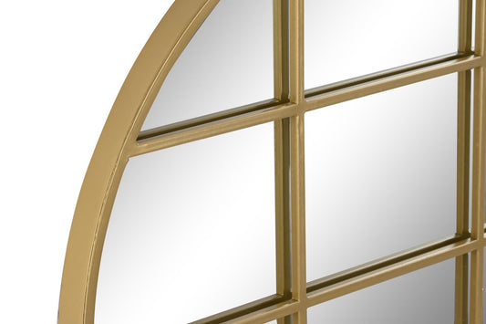 Espejo Ventana Redondo Dorado - "LOFT" - Ø60CM