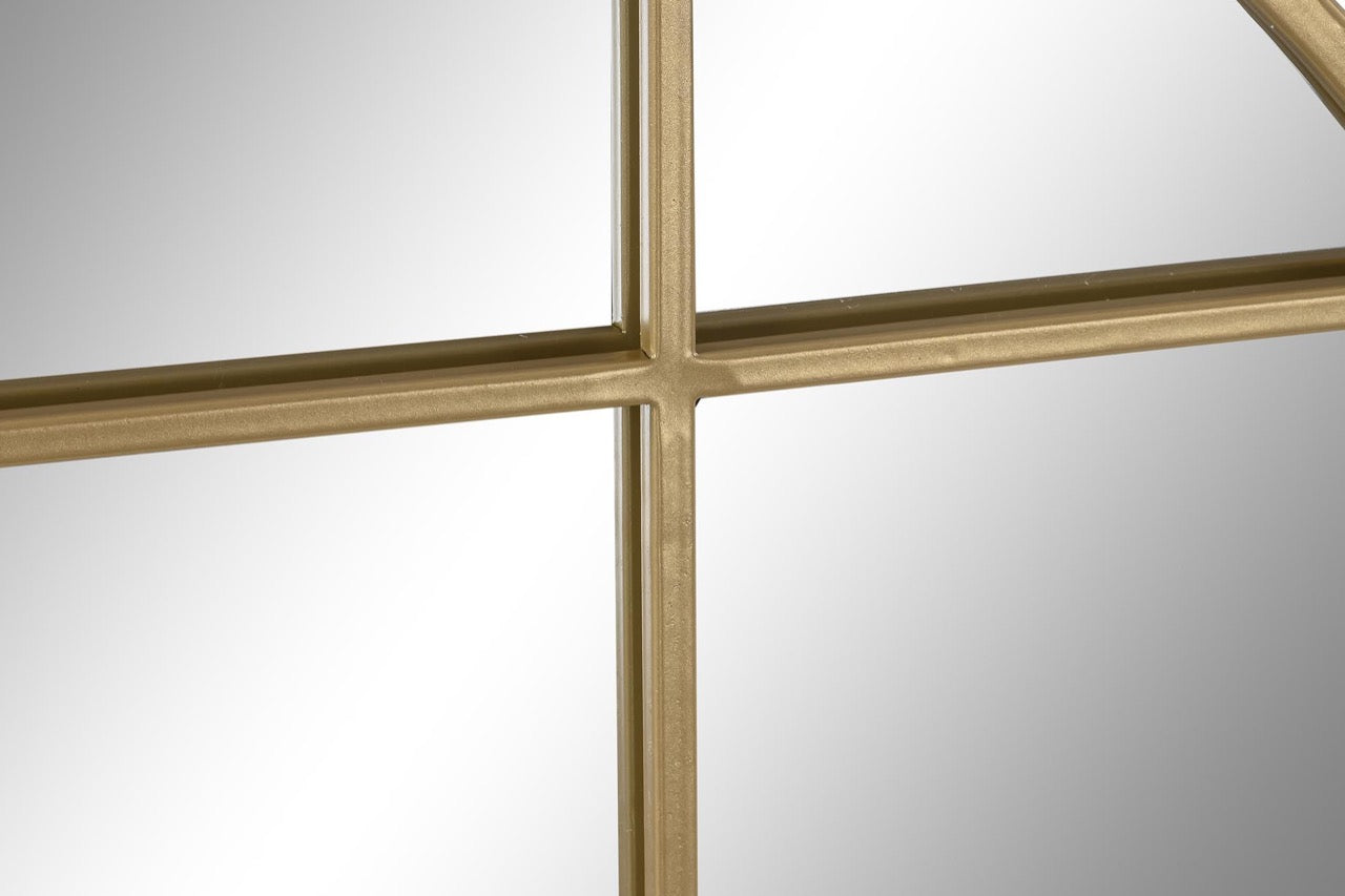 Espejo Ventana Redondo Dorado - "LOFT" - Ø60CM