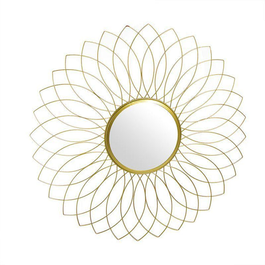 Espejo Flor Dorado “Abstract” - Ø60cm-ivvidek