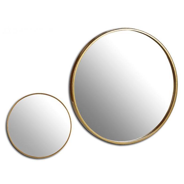 Espejo Redondo Dorado “Amis” - Ø75cm-ivvidek