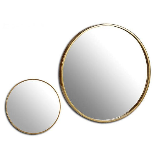 Espejo Redondo Dorado “Amis” - Ø75cm-ivvidek