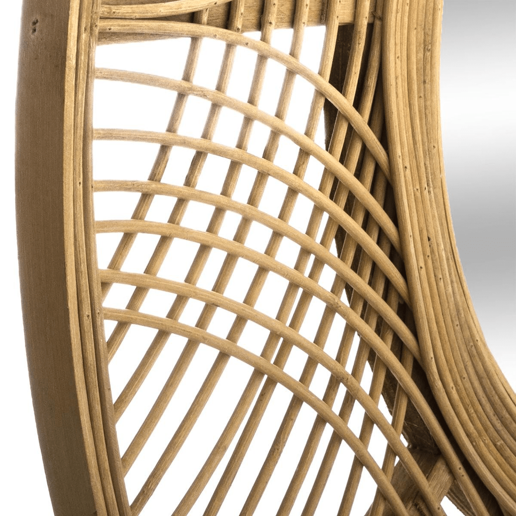 Espejo de Bambú Natural - "INNA" Ø89cm-ivvidek