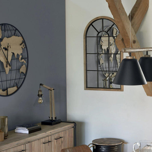 Espejo de Madera y Metal - “ZOE”-ivvidek