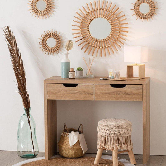 Espejos de Bambú “SOL” - Ø28cm - S/3-ivvidek