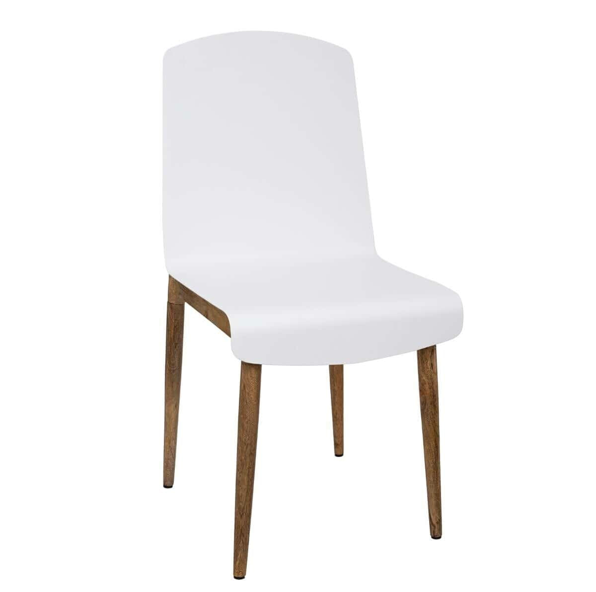 Silla Blanca de Acero y Mango - “Color”