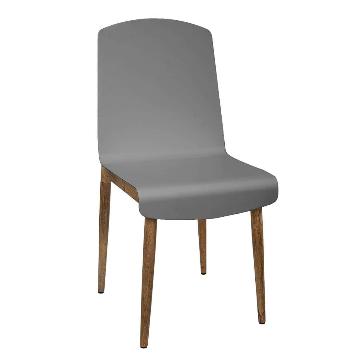 Silla Gris de Acero y Mango - “Color”