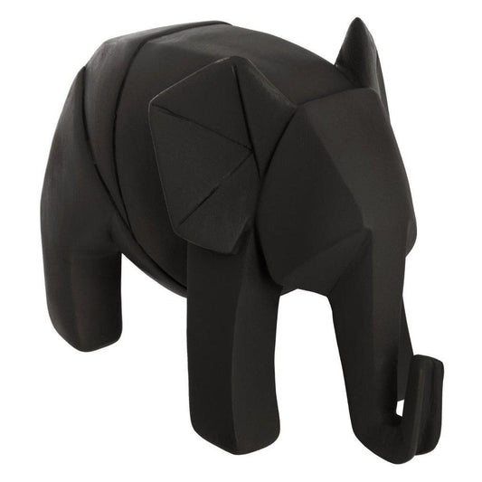 Figura Decorativa Elefante Negro - Espíritu de Origami-ivvidek