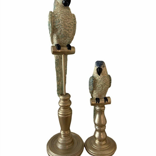 Figura Decorativa Loro Chic Tropical - 25cm x 8cm-ivvidek