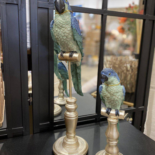 Figura Decorativa Loro Chic Tropical - 25cm x 8cm-ivvidek