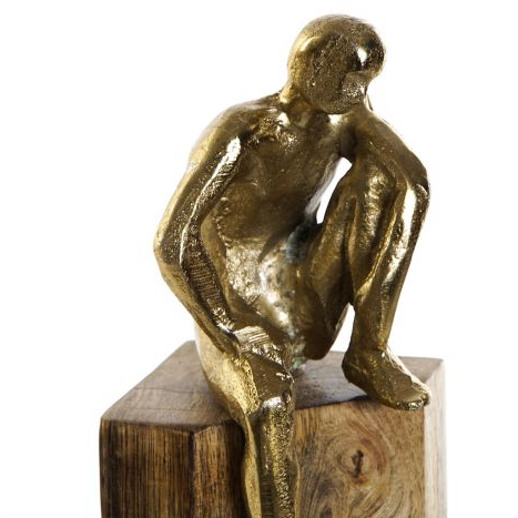 Figura Decorativa “Persona” de Mango y Aluminio-ivvidek
