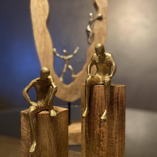 Figura Decorativa “Persona” de Mango y Aluminio-ivvidek