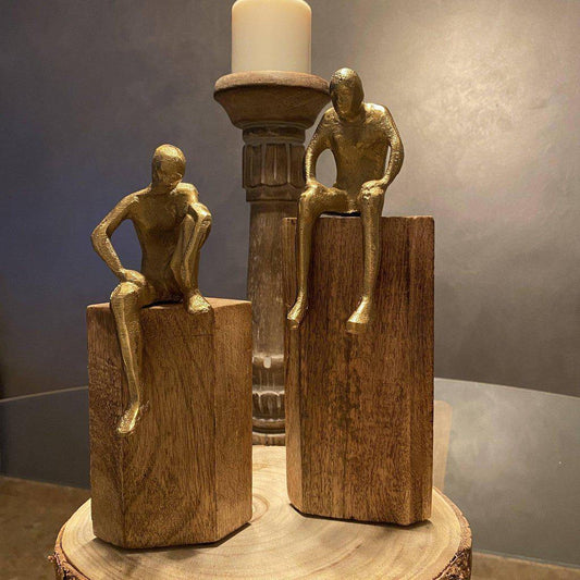 Figura Decorativa “Persona” de Mango y Aluminio-ivvidek