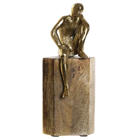 Figura Decorativa “Persona” de Mango y Aluminio-ivvidek