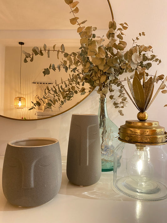 Macetero Cara Gris - "FACE"