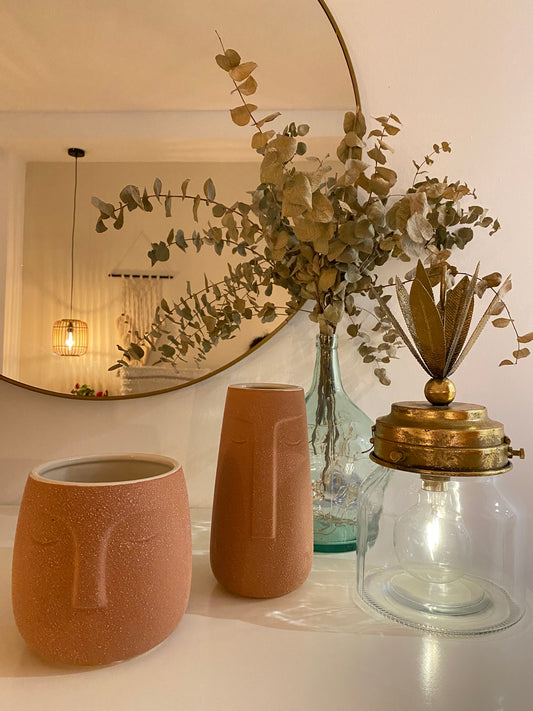 Macetero Cara Terracota - "FACE"