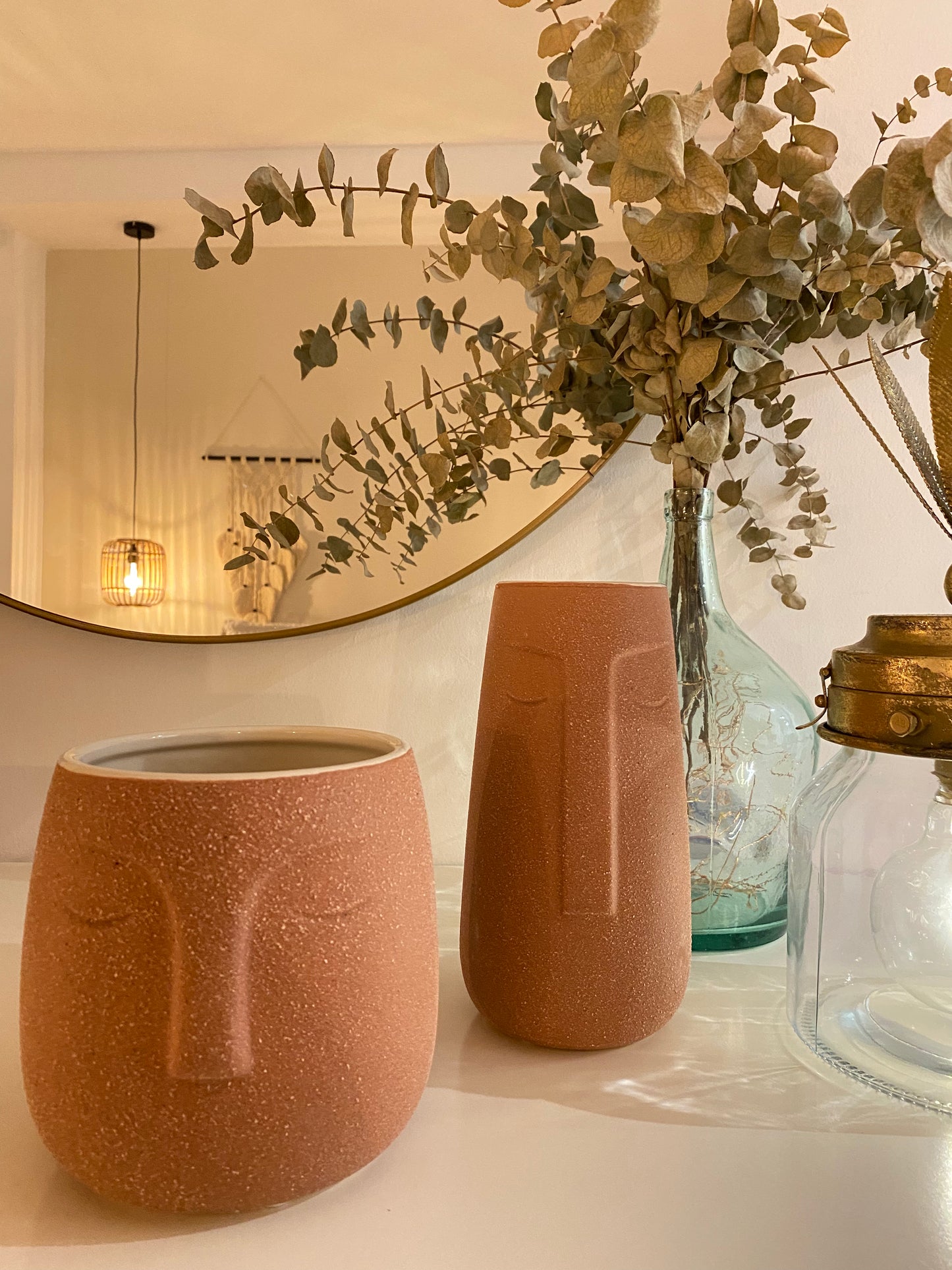 Macetero Cara Terracota - "FACE"