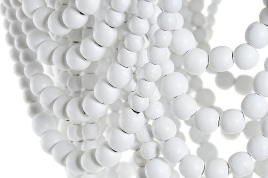 Lámpara de Techo Perlas de Madera Blanca - "Dream"