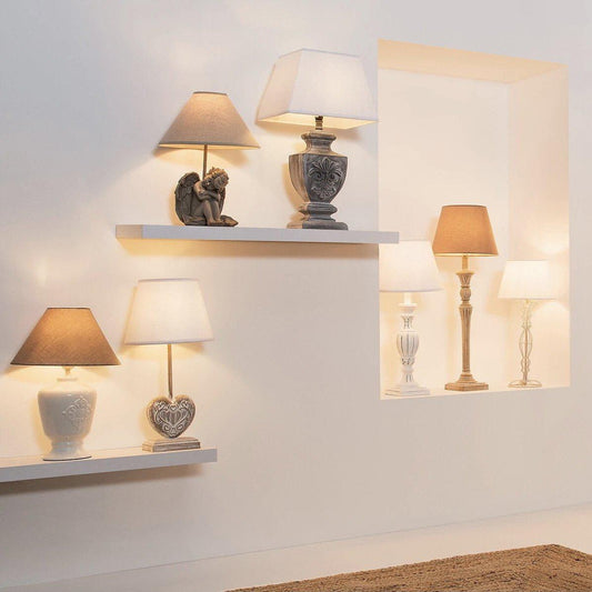 Lámpara Blanca de Madera Tallada - “Renzo”-ivvidek