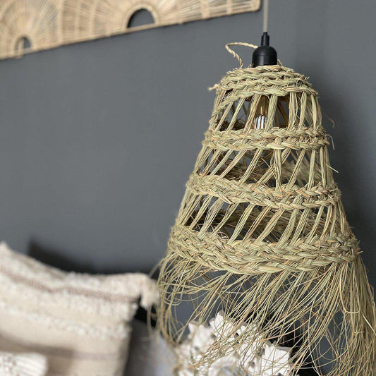 Lámpara Esparto Trenzado “BOHO OASIS” - Ø50cm-ivvidek