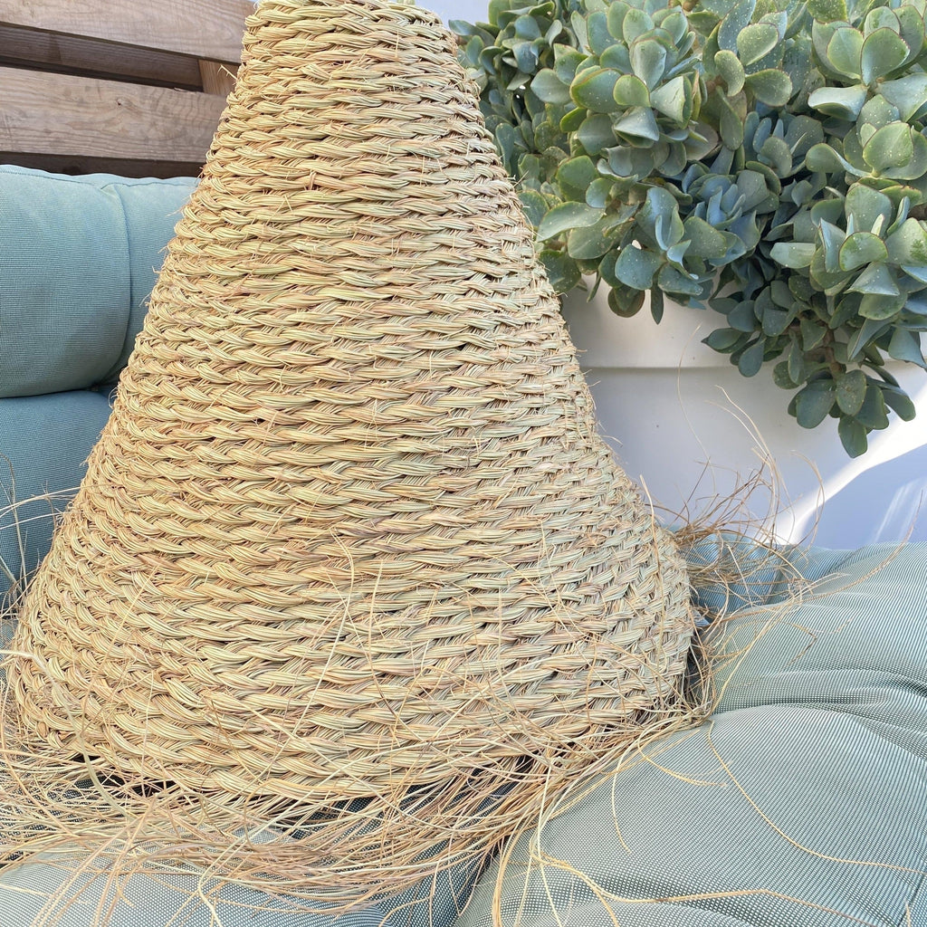 Lámpara de Esparto con Flecos “Boho” - Ø50 x 46cm-ivvidek