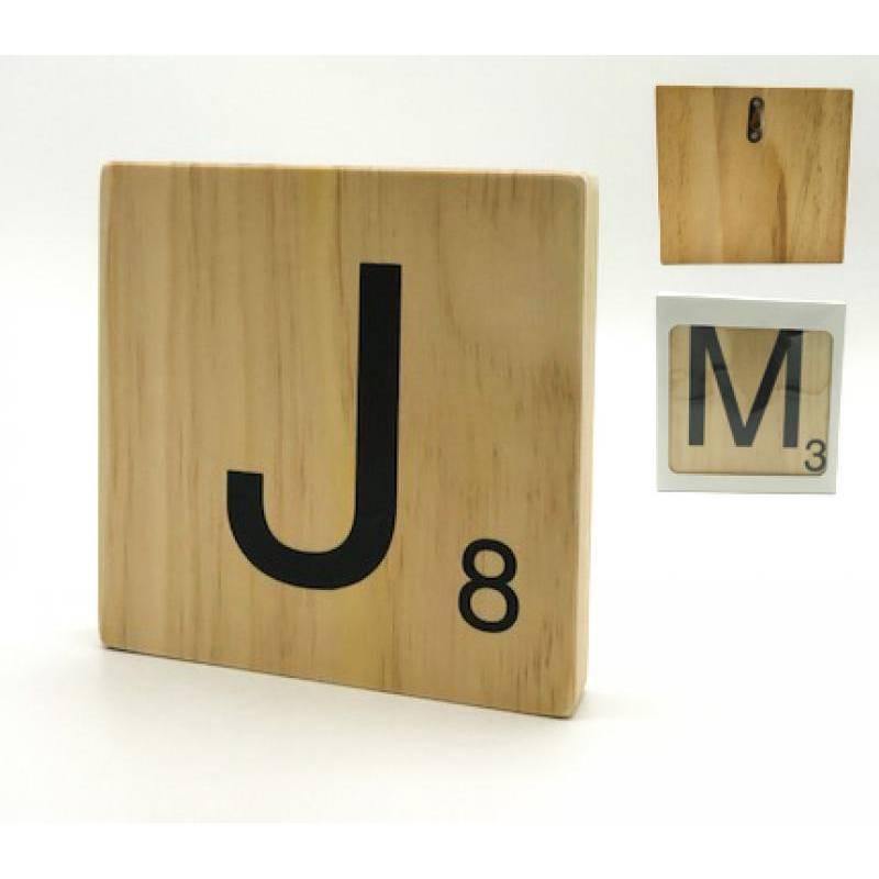 Letra de Madera decorativa Scrabble-ivvidek