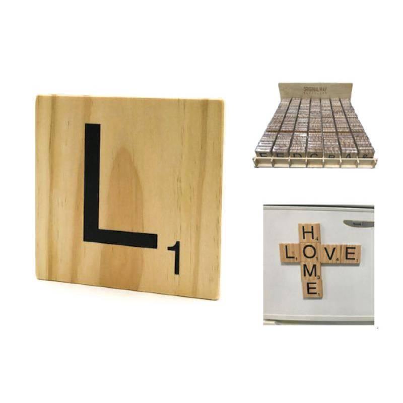 Letra de Madera decorativa Scrabble-ivvidek