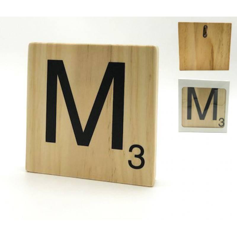 Letra de Madera decorativa Scrabble-ivvidek