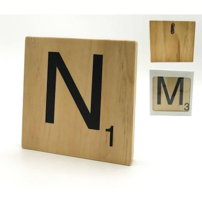 Letra de Madera decorativa Scrabble-ivvidek