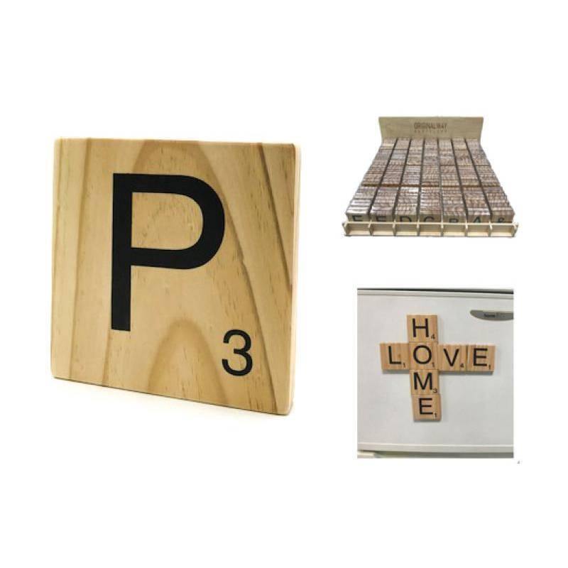 Letra de Madera decorativa Scrabble-ivvidek