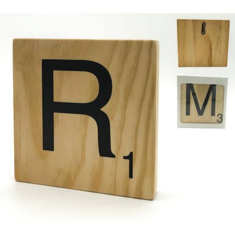 Letra de Madera decorativa Scrabble-ivvidek