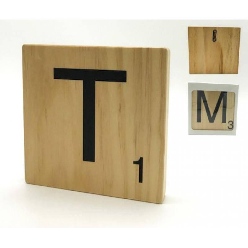 Letra de Madera decorativa Scrabble-ivvidek