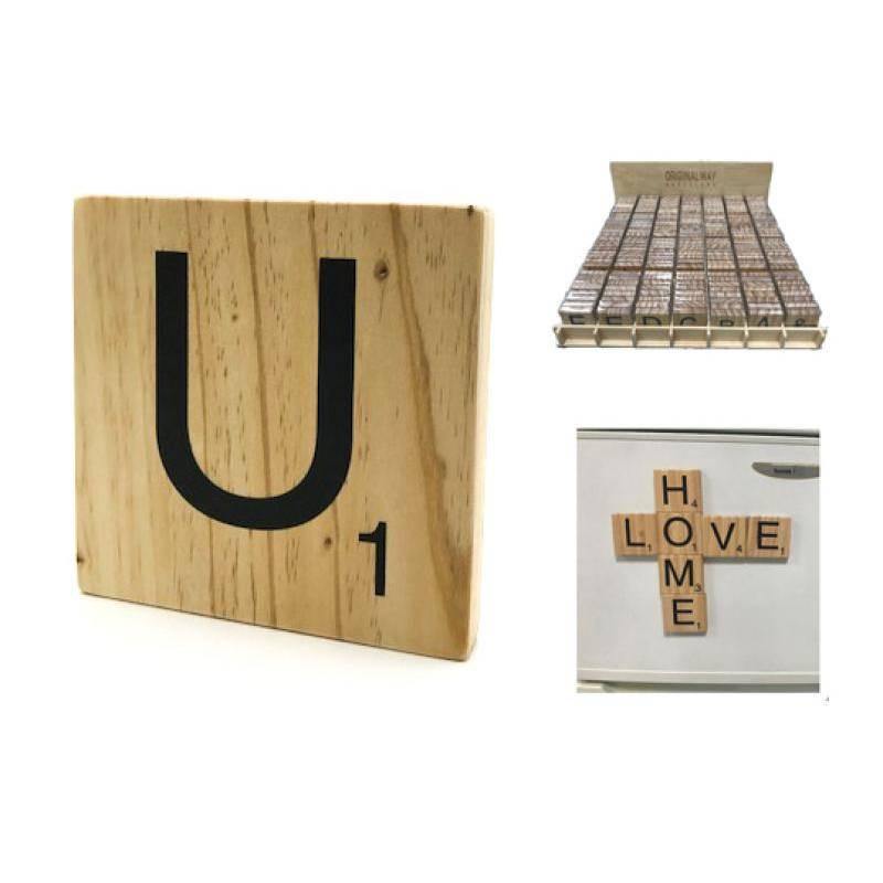 Letra de Madera decorativa Scrabble-ivvidek