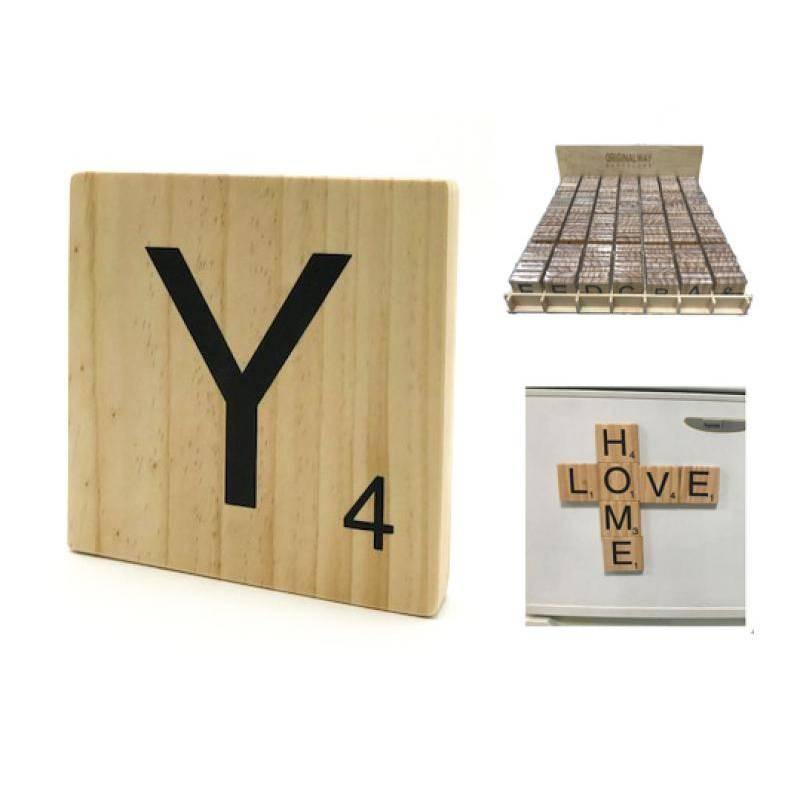 Letra de Madera decorativa Scrabble-ivvidek