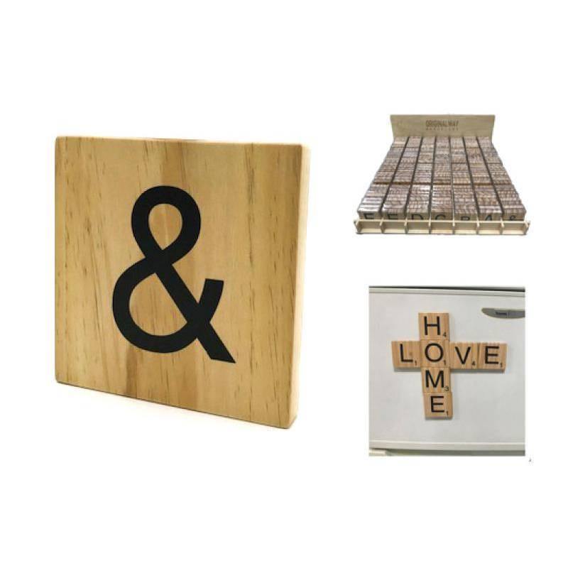 Letra de Madera decorativa Scrabble-ivvidek