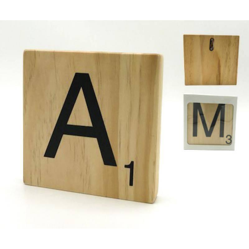 Letra de Madera decorativa Scrabble-ivvidek