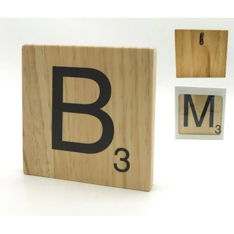 Letra de Madera decorativa Scrabble-ivvidek
