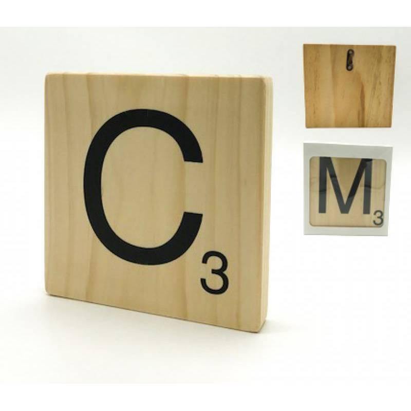 Letra de Madera decorativa Scrabble-ivvidek