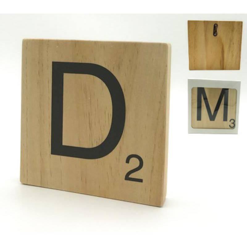 Letra de Madera decorativa Scrabble-ivvidek
