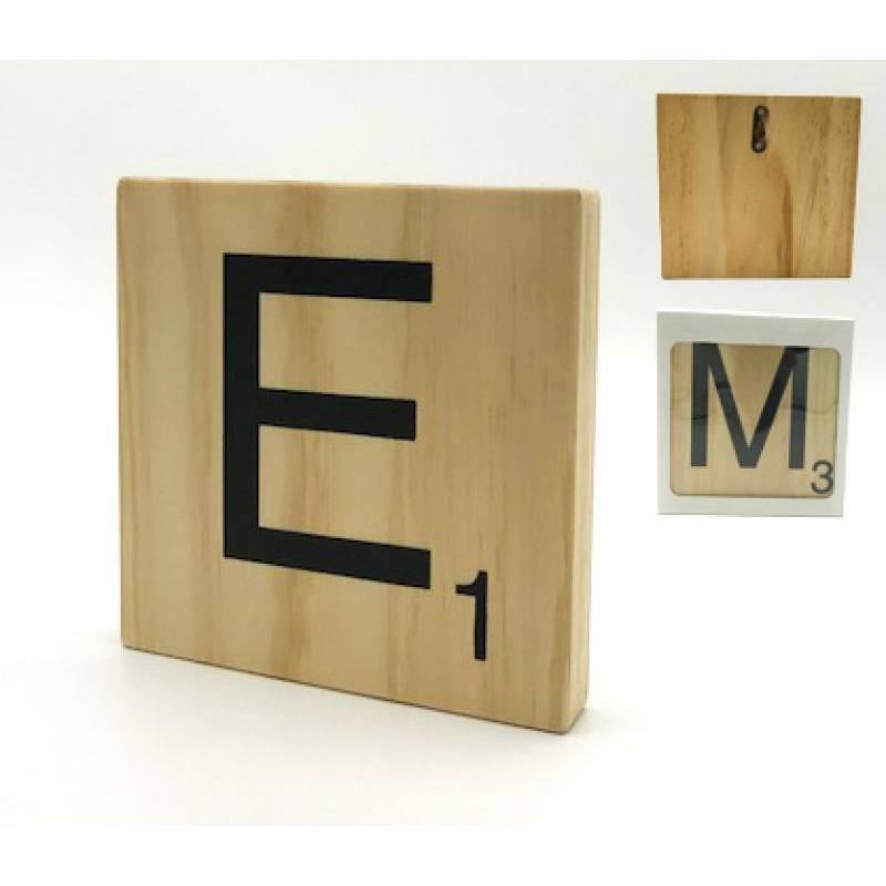 Letra de Madera decorativa Scrabble-ivvidek