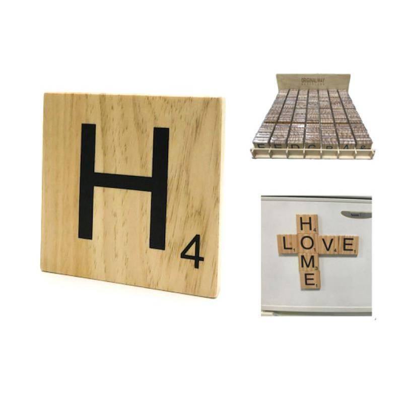 Letra de Madera decorativa Scrabble-ivvidek