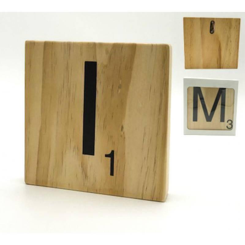 Letra de Madera decorativa Scrabble-ivvidek