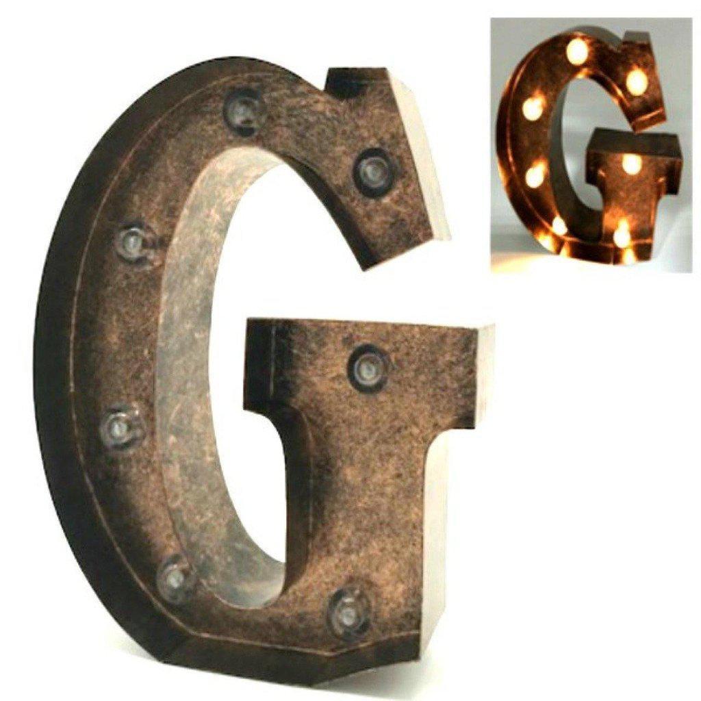 Letras decorativas de metal iluminadas-ivvidek