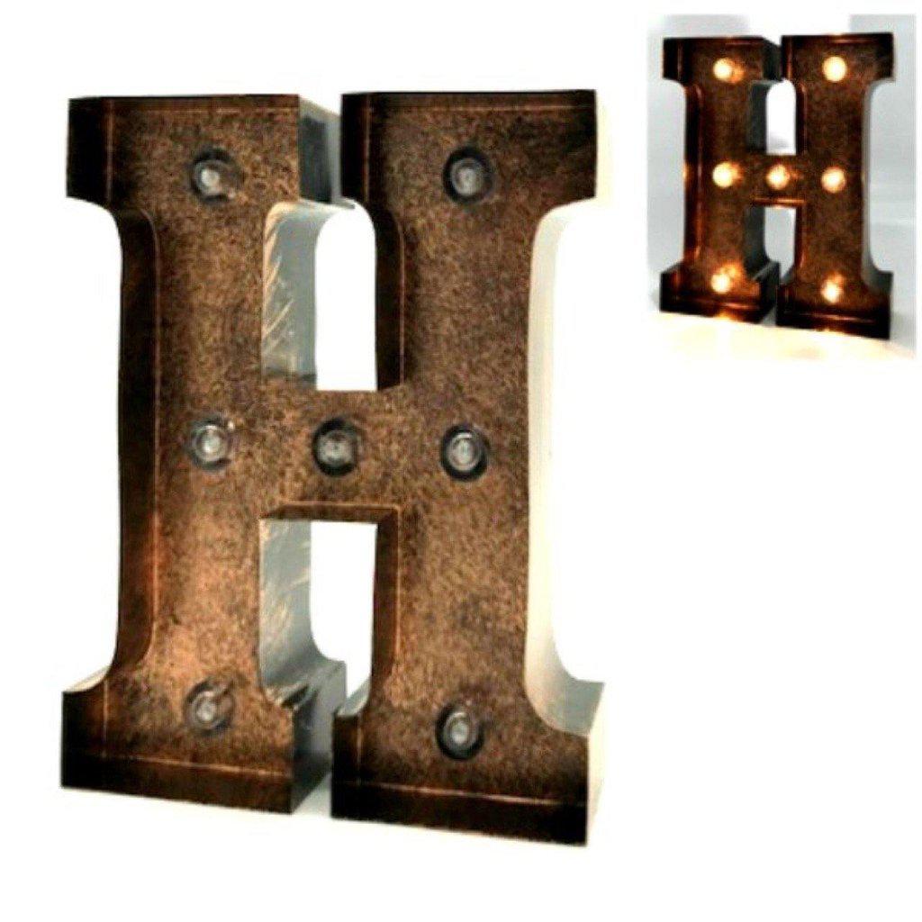 Letras decorativas de metal iluminadas-ivvidek