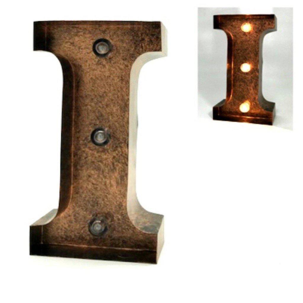 Letras decorativas de metal iluminadas-ivvidek