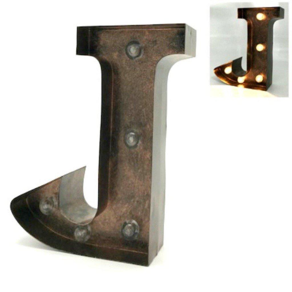 Letras decorativas de metal iluminadas-ivvidek