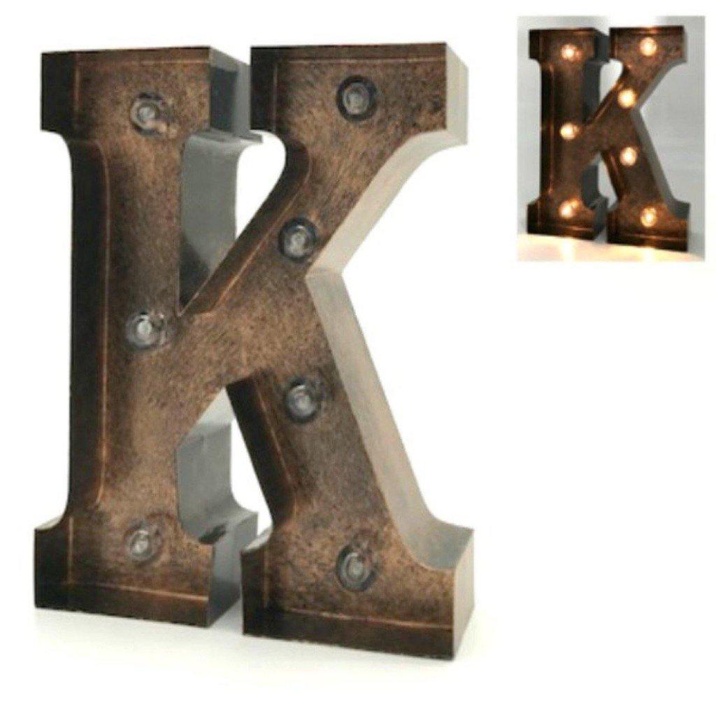 Letras decorativas de metal iluminadas-ivvidek