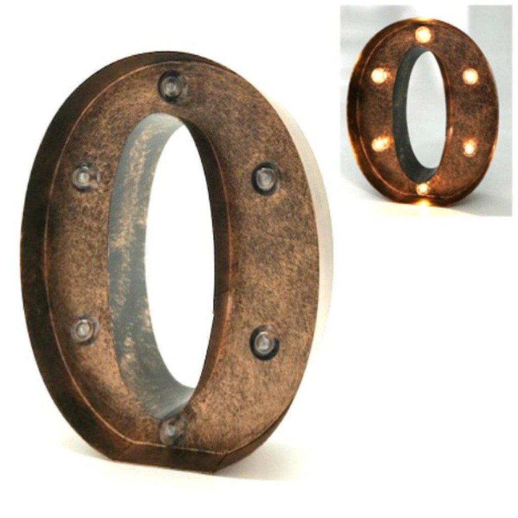 Letras decorativas de metal iluminadas-ivvidek